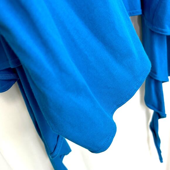 Eileen Fisher Blue Cardigan/Wrap Top Style #1737 Women's Size XL - Picture 7 of 12